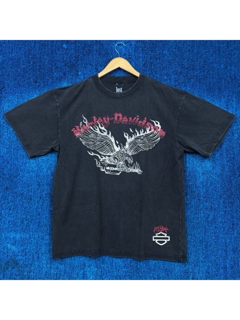 Harley-Davidson x MGK Fiery Eagle Lost Americana Baggy Tee L
